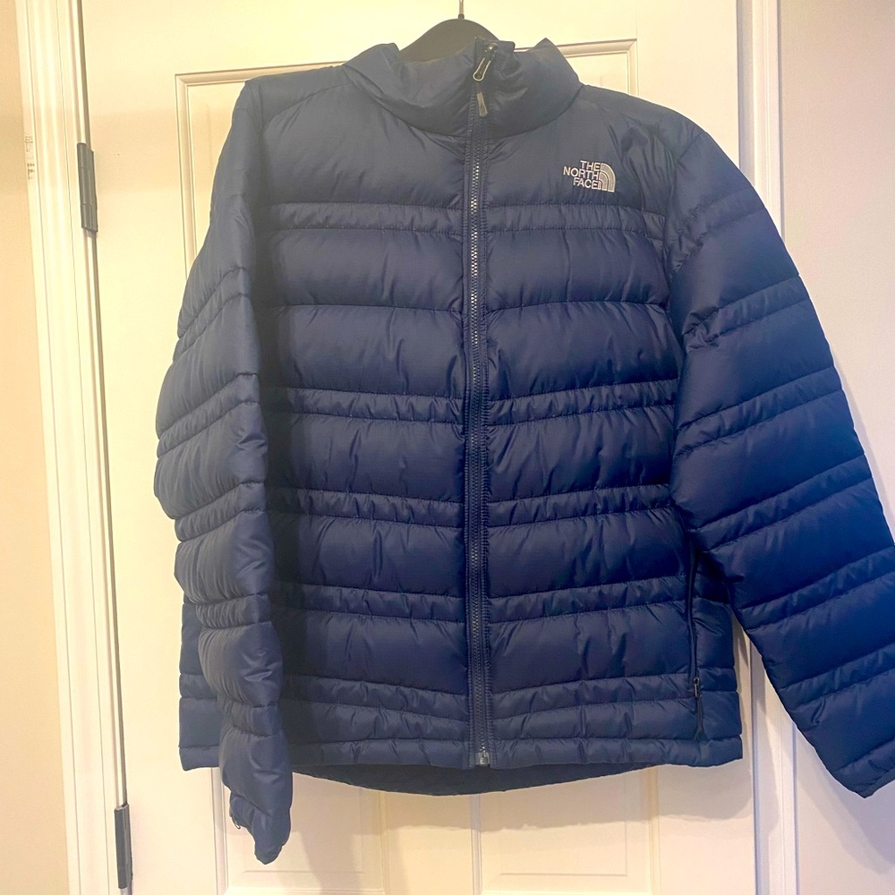Navy mens north face jacket